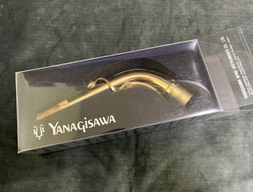 Lightly Used Yanagisawa A-991 Gold Lacquer Alto Sax Neck w/ Underslung 8ve Key